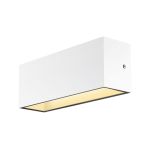 SLV Sitra L Up/Down  Applique Murale Aluminium Blanc 24W 3060lm - 830-840 CCT | Extérieur - IP65