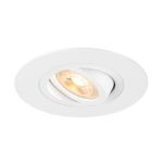 SLV New Tria 75 XL Spot Aluminium Blanc Rond | Diamètre 75mm - Convient pour 1x GU10 