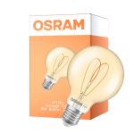 Osram Vintage 1906 LED E27 Globe Filament Heart Dorée 8W 806lm - 922 Blanc Très Chaud | Meilleur Rendu Des Couleurs - Dimmable - Équivalent 60W