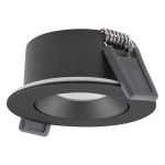 Ledvance Spot LED Air Adjust Aluminium Noir 4W 320lm 36D - 930 Blanc Chaud | Diamètre 68mm - IP23 - Meilleur rendu des couleurs - Dimmable