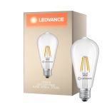 Ledvance Classic LED E27 Poire Filament Claire 3.4W 470lm - 827 Blanc Très Chaud | Équivalent 40W