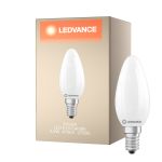 Ledvance Classic LED E14 Bougie Dépolie 2.5W 470lm - 827 Blanc Très Chaud | Dimmable - Équivalent 40W