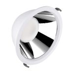 Ledvance Downlight LED Comfort Aluminium Blanc 42W 5000lm 55D - 930-940 CCT | 265mm - Diamètre 250mm - IP44 - Meilleur Rendu Des Couleurs - UGR<19 - Zigbee Dimmable 