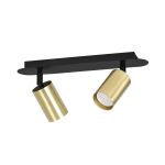 Emibig Plafonnier Zen Acier Noir | Convient pour 2x GU10 - Max 10W