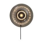 It's about RoMi Applique Murale Brussels Verre Noir | Convient pour 1x E27 