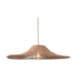 Good&Mojo Suspension Luminaire Cancun Rattan Natural L | Convient pour 1x E27 