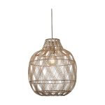Good&Mojo Suspension Luminaire Mendoza Bambou Natural L | Convient pour 1x E27 