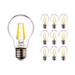 Lot 10x Noxion Lucent LED E27 Poire Filament Claire 7W 806lm - 822-827 Dim To Warm | Dimmable - Équivalent 60W