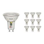 Lot 10x Noxion Spot LED GU10 PAR16 4.8W 450lm 36D - 827 Blanc Très Chaud | Équivalent 50W