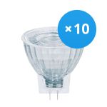 Lot 10x Osram Performance Spot LED Réflecteur GU4 MR11 4.5W 345lm 36D - 927 Blanc Très Chaud | Meilleur Rendu Des Couleurs - Dimmable - Équivalent 35W