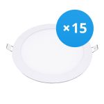 Lot 15x Downlight LED UltraSlim 24W 1950lm 110D - 840 Blanc Froid | 295mm - Diamètre 280mm