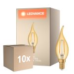 Lot 10x Ledvance  Vintage 1906 LED E14 Bougie Dorée 2.5W 220lm - 824 Blanc Très Chaud | Équivalent 22W