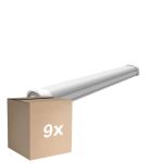 Lot 9x Noxion Réglette LED Étanche Ecowhite V3.0 20W 2600lm - 830-865 CCT | 60cm