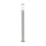 Eglo Lampadaire extérieur Helsinki Acier Inoxydable | IP44 - Convient pour 1x E27 - Détecteur De Mouvement