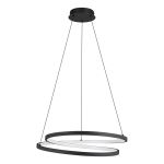 Eglo Suspension Luminaire Ruotale Acier Noir 36W 4800lm - 830 Blanc Chaud