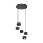 Eglo Suspension Luminaire Hortunas Acier Noir 5.8W 690lm - 830 Blanc Chaud | IP20 - Dimmable 