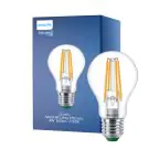 Philips Master Ultra Efficient LED E27 Poire Filament Claire 4W 840lm - 827 Blanc Tr&egrave;s Chaud | Dimmable - &Eacute;quivalent 60W