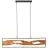 Brilliant Chaumont Suspension Luminaire Aluminium Métal Bois Noir 18W 2300lm - 830 Blanc Chaud