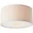 Brilliant Teddy Plafonnier Métal Textile Beige | 450mm - Convient pour 3x E27