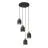 Emibig Suspension Luminaire Target Acier Noir | Convient pour 4x E27 - Max 15W