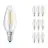 Lot 10x Osram CLASSIC LED E14 Bougie Filament Claire 4W 470lm - 827 Blanc Très Chaud | Équivalent 40W