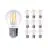 Lot 10x Noxion Lucent LED E27 Poire Filament Claire 4.5W 470lm - 827 Blanc Très Chaud | Dimmable - Équivalent 40W