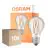 Lot 10x Osram Led Star Classic LED E27 Poire Filament Claire 4.9W 470lm - 827 Blanc Très Chaud | Détecteur De Lumière