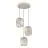 Eglo Suspension Luminaire Romazzina Acier Sablonneux | Convient pour 3x E27