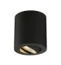 SLV Triledo Plafonnier Aluminium Noir Rond 7.6W 640lm 38D - 830 Blanc Chaud