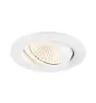 SLV New Tria 68 Spot Aluminium Blanc Rond 8.3W 705lm 60D - 927 Blanc Très Chaud | Diamètre 68mm -  Meilleur Rendu Des Couleurs - Dimmable 
