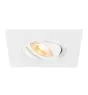 SLV New Tria 75 XL Spot Aluminium Blanc Carré | Diamètre 75mm - Convient pour 1x GU10 