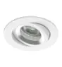 Noxion Encastré Spot Drome MR16 inclinable Blanc | Diamètre 69mm - GU10 Culot