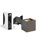 D'Lite Applique Murale Elingen Aluminium Noir Up & Down 4.9W 480lm - 830 Blanc Chaud | IP65