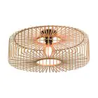 Good&Mojo Plafonnier Bromo Bambou Brun L | Convient pour 1x E27 