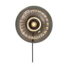 It's about RoMi Applique Murale Brussels Verre Noir | Convient pour 1x E27 