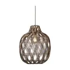 Good&Mojo Suspension Luminaire Mendoza Bambou Burgundy L | Convient pour 1x E27 