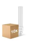 Lot 10x Noxion Lucent PL-S LED 4.3W 540lm - 830 Blanc Chaud | 2-Pins - Équivalent 9W