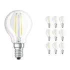 Lot 10x Osram CLASSIC LED E14 Poire Filament Claire 2.5W 250lm - 827 Blanc Très Chaud | Équivalent 25W