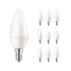 Lot 10x Philips Corepro LED Bougie E14 Dépolie 7W 806lm - 822-827 Dim To Warm | Équivalent 60W