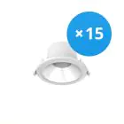 Lot 15x Noxion Downlight LED Apollo 9W 1100lm 60D - 840 Blanc Froid | 145mm - UGR 