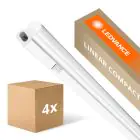 Lot 4x Ledvance Réglette LED Linear Compact Commutateur 8W 800lm - 840 Blanc Froid | 60cm