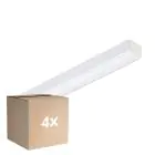 Lot 4x Philips Réglette LED CoreLine Blanc 17W 2400lm - 865 Lumière Du Jour |60cm - - Équivalent 2x18W