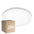 Lot 20x Noxion Downlight LED Ecowhite Blanc 18W 1530lm 110D - 830 840 860 Variable Blanc | 217mm - Diamètre 55-175mm - Dimmable