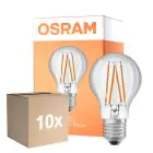 Lot 10x Osram Led Star Classic LED E27 Poire Filament Claire 4.9W 470lm - 827 Blanc Très Chaud | Détecteur De Lumière