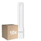 Lot 10x Noxion Lucent PL-L LED 7.9W 950lm - 830 Blanc Chaud | 4-Pins - Équivalent 18W