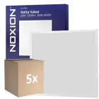 Lot 5x Noxion Panneau LED Delta Value V5 Backlit 28W 3920lm - 830-840 CCT | 60x60cm - UGR 