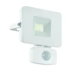 Eglo Applique Murale Faedo 3 Aluminium Blanc 10W 1000lm - 850 Blanc Froid | IP44 - Détecteur De Mouvement