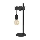 Eglo Lampe De Chevet Townshend 6 Acier Noir | IP20 - Convient pour 1x E27 