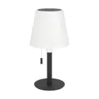 Eglo Lampe De Chevet Montapalma Acier Noir 2W 190lm - 830 Blanc Chaud | IP54 - Dimmable - USB-C