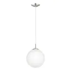 Eglo Suspension Luminaire Rondo Acier Nickel Satiné | Convient pour E27